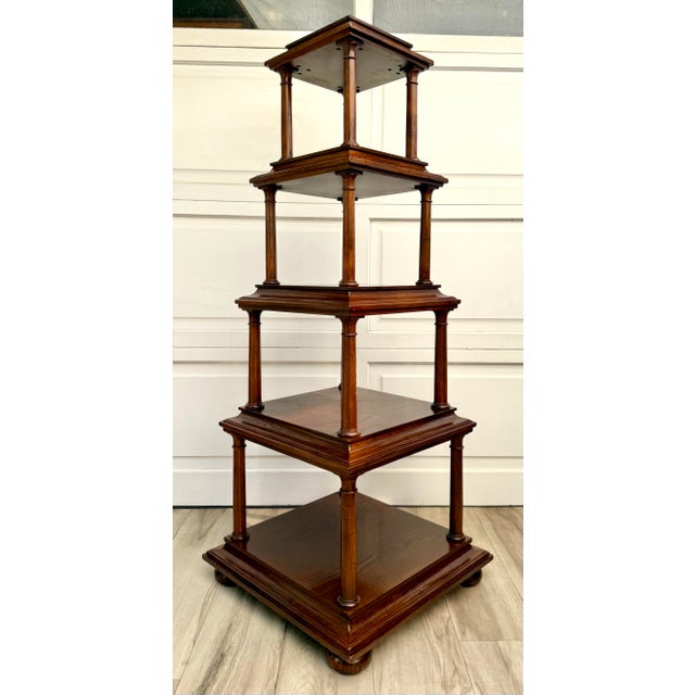 Baker Furniture Company Late 20th Century Baker Furniture Architectural Graduated Tier Étagère For Sale - Image 4 of 12