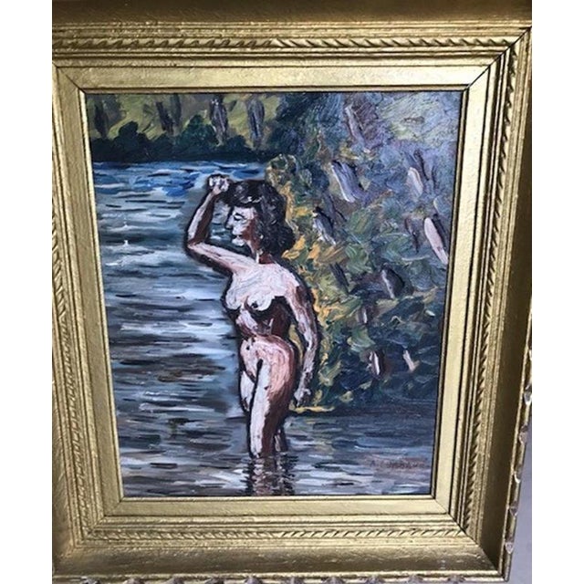Auguste Chabaud, Nude woman in the river, Oil on Canvas For Sale - Image 4 of 4