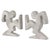 Cool vintage design bookends made of aluminum; the design is attributed to Osvaldo Cavandoli, the creator of the famous...
