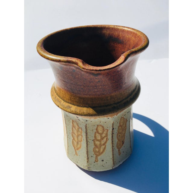 Mid-Century Studio Pottery Pitcher For Sale - Image 4 of 7