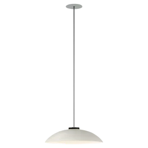 Small White Headhat Plate Pendant Lamp by Santa & Cole