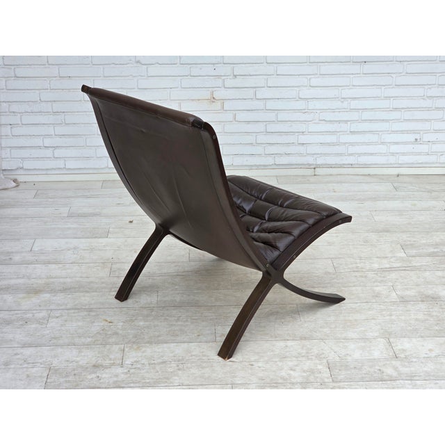 Brown Danish Chair by Peter Hvidt & Orla Mølgaard for Fritz Hansen, 1970s For Sale - Image 8 of 18