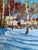 Oil Painting Sunny Winter Day Yuriy Suprunchuk For Sale - Image 9 of 12
