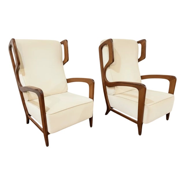 Rare Lounge Chairs Attributed to Gil Point C. 1960 For Sale