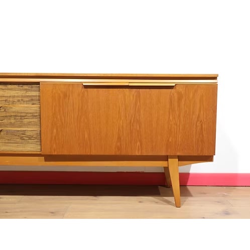 Brown Mid Century Modern Vintage Teak British Sideboard Credenza For Sale - Image 8 of 15