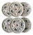 Vintage Ceramic Oyster Plates from Mbfa Pornic, France, 1980s, Set of 6 For Sale