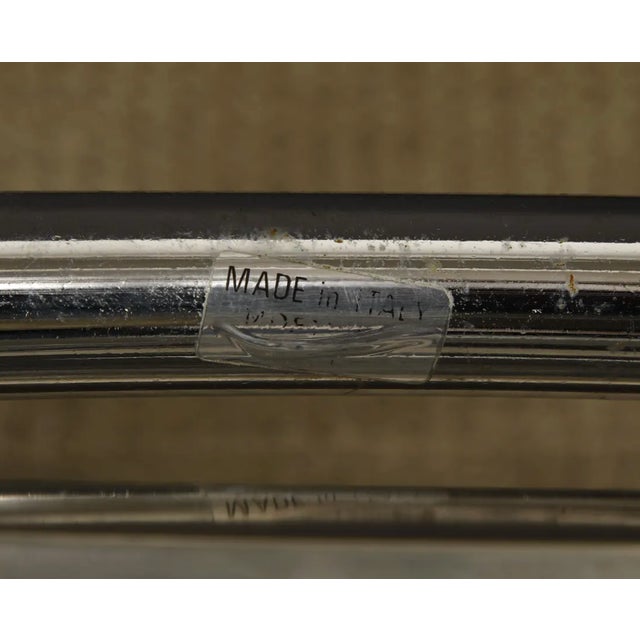 1970s Italian Chrome Sculptural Table Base, Modernist Dining or Coffee Table Base, Mid Century Modern Architectural Pedestal Base For Sale - Image 14 of 14
