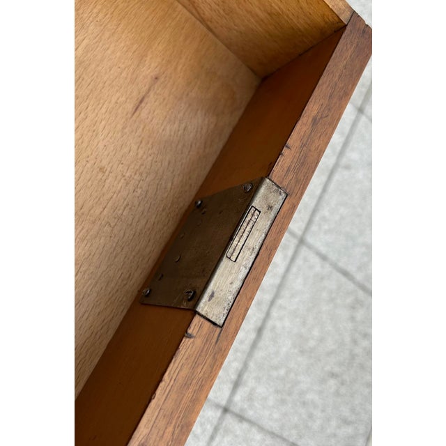 Biedermeier Desk in Brown Walnut, 1930s For Sale - Image 3 of 9