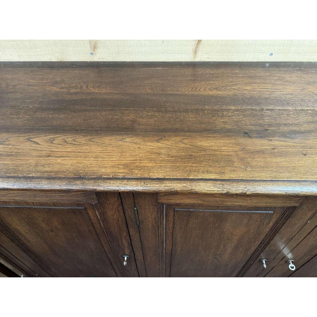20th Century Oak Sideboard with Three Doors For Sale - Image 5 of 7