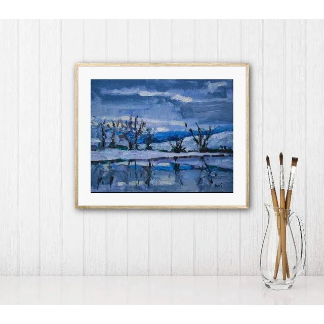 Contemporary Winterscapes — Modern Impressionist Oil Painting For Sale - Image 3 of 7
