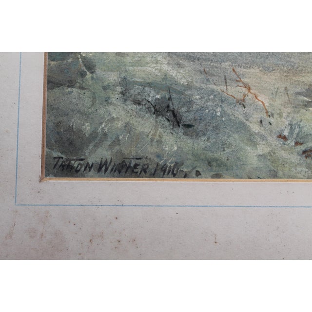 William Tatton Winter, The Wanderer, 1910, Watercolor, Framed For Sale - Image 4 of 12