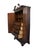 Century Furniture Solid Mahogany Traditional Chippendale Style 47" Clothing Armoire W. Pierced Wood Pediment For Sale - Image 10 of 15
