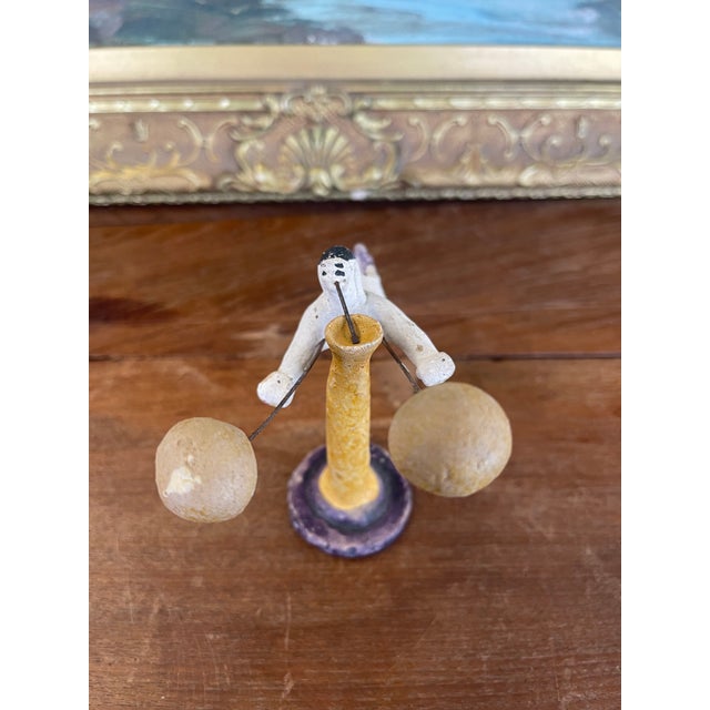 Antique Strongman Acrobat Toy With Balancing Weights, Late 19th Century. For Sale - Image 4 of 10