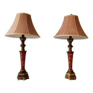 Jb Hirsch Signed Table Lamps - a Pair For Sale