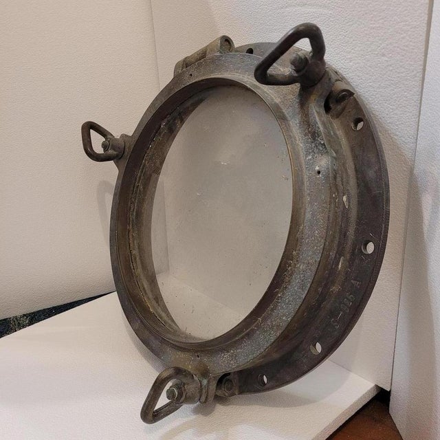 1920s Ship's Porthole in Bronze, England, 1920s-1930s For Sale - Image 5 of 15