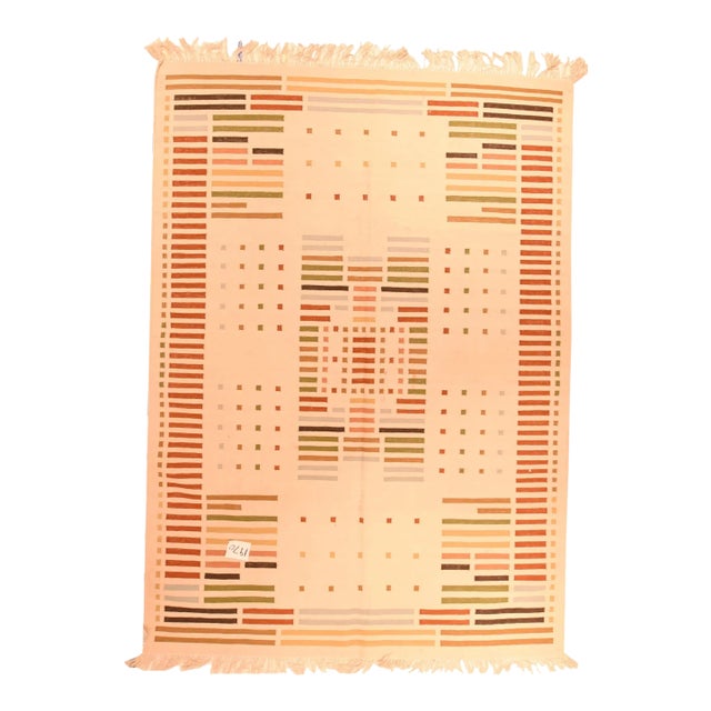 Vintage Swedish Kilim Rug 5'9'' X 7'11'' For Sale