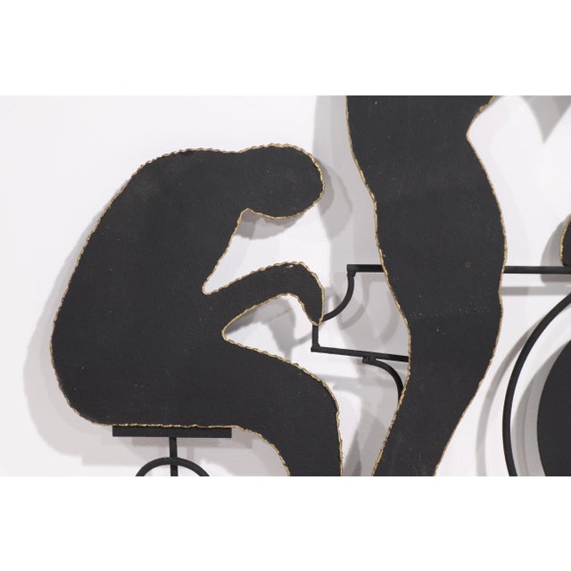 Metal Brutalist Jazz Musicians Wall Sculpture by Jere For Sale - Image 7 of 8
