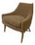 Global Views Mid-Century Modern Style Club Chair With Boomerang Wood Detail For Sale