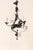 Vintage French Iron 3-Light Chandelier For Sale - Image 4 of 11