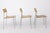 Mid-Century Swedish Campus Stacking Chairs in Metal and Beech Plywood from Lammhults, 1970s, Set of 6 For Sale - Image 4 of 10