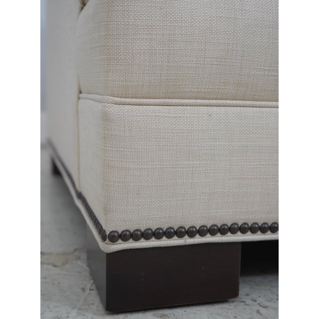 Ethan Allen Astor Track Arm Sofa & Ottoman For Sale - Image 11 of 18