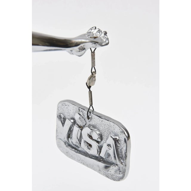 1991 James David Berenson Signed Silver, Bronze and Marble Sculpture Entitled "Temperance" Limited Edition For Sale In Miami - Image 6 of 10