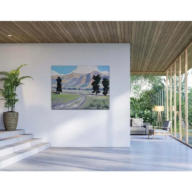 Modern Impressionist Landscape (Large Oil Painting) For Sale - Image 9 of 12