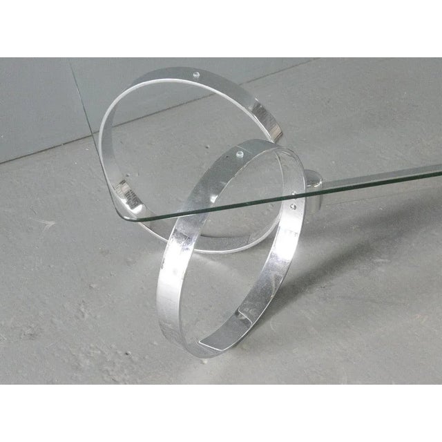 Glass Mid-Century Coffee Table by Knut Hesterberg, 1970s For Sale - Image 7 of 9