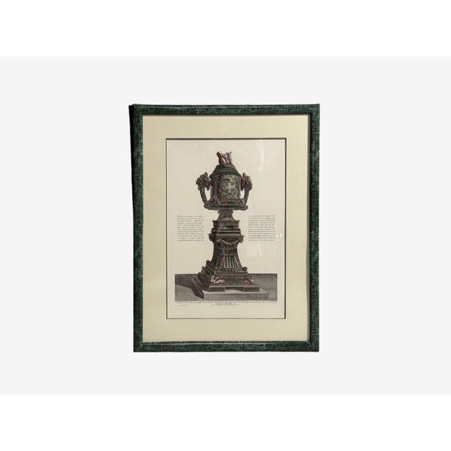 Giovanni Battista Piranesi Style, Framed Antique Vase Engravings, 1970s For Sale - Image 4 of 17