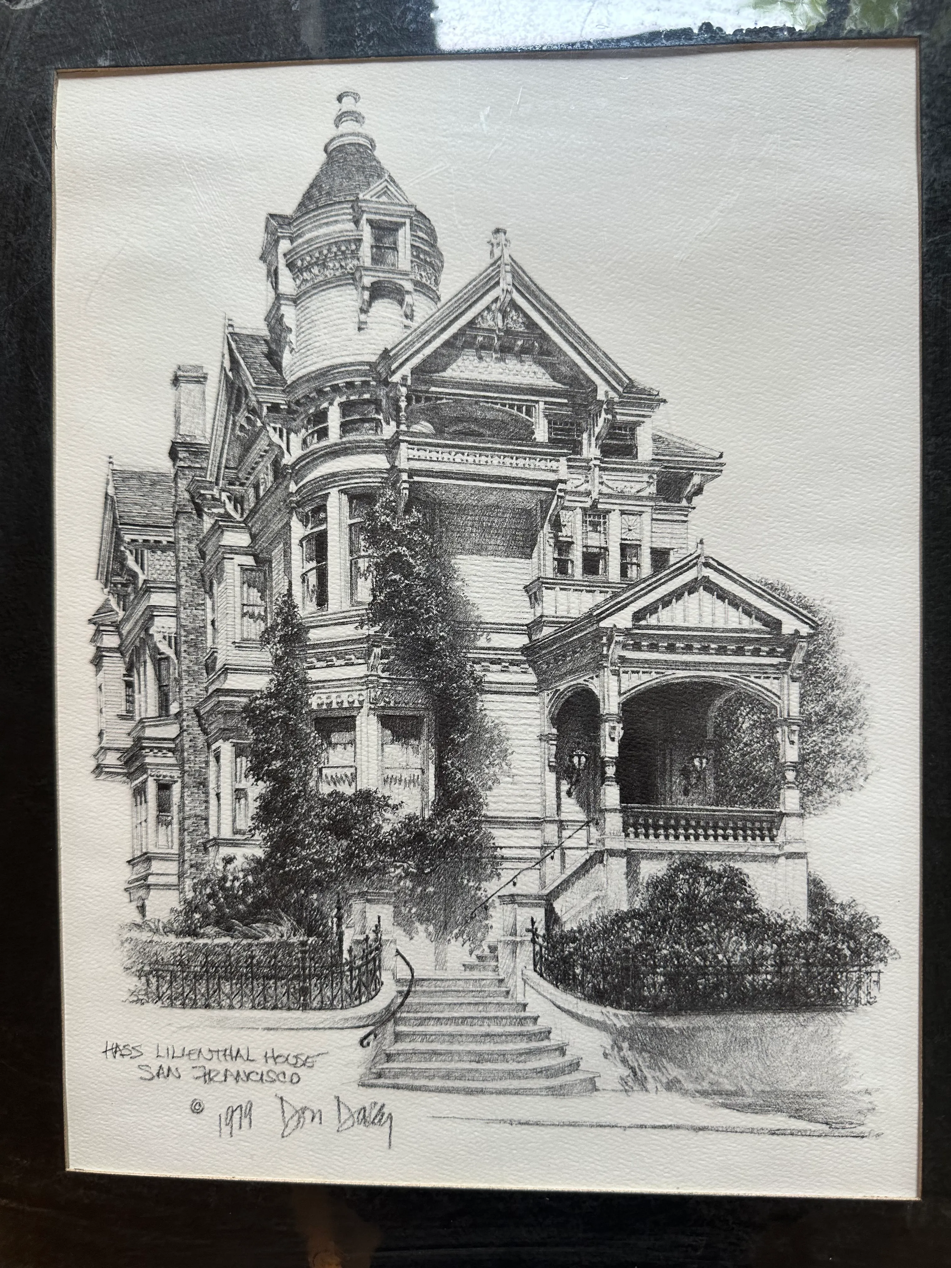絵画 Hass Lillianthal House 1979 Don Davey Don Davey Hass Lilienthal House San Francisco 1979 9x12 Print