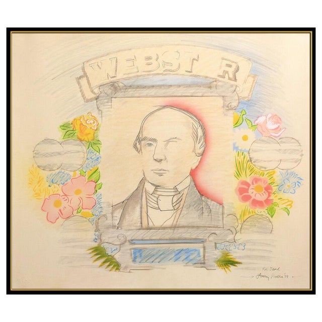 Message us to inquire about custom framing options! (Included for free with every purchase) The artwork here, "Webster...