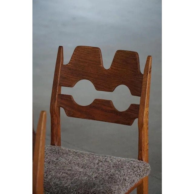 Vintage Razorblade Chairs in Oak and Lambswool by Henning Kjærnulf, 1960s, Set of 6 For Sale - Image 15 of 18