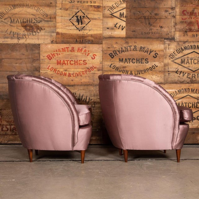 Pink Set of Boudoir Tub Chairs, 1930s For Sale - Image 8 of 12