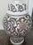 Vintage 70s Brown & White Chinoiserie Floral Ginger Jar Table Lamp For Sale In Dallas - Image 6 of 15