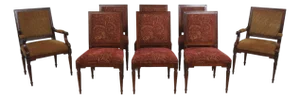 Set of 8 Hickory Chair Co. French Louis XVI Style Mahogany Dining Room Chairs
