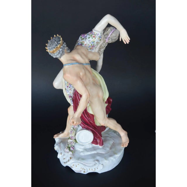 1900 - 1909 Set of Two Porcelain Sculptures of the Abduction of the Sabine Women. Germany. For Sale - Image 5 of 7