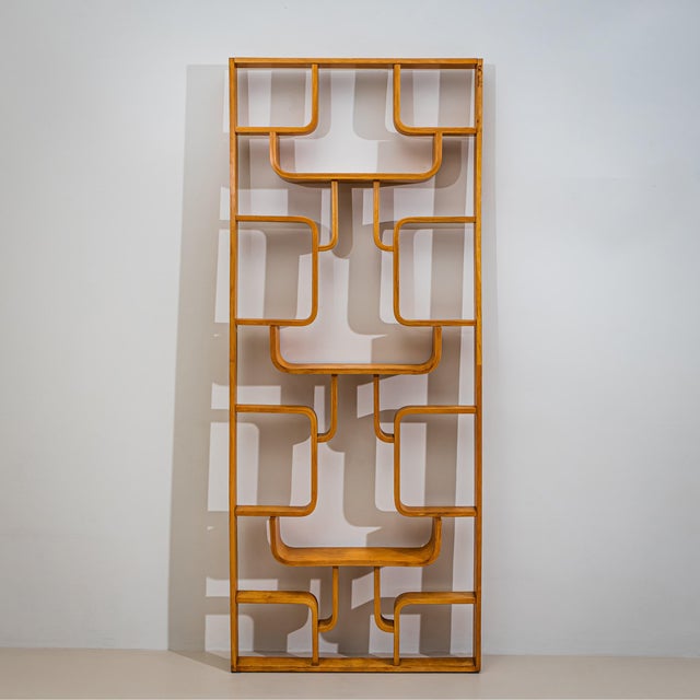 Wood Mid-Century Room Divider by Ludvík Volák for Dřevopodnik Holešov, Czech Republic, 1950s For Sale - Image 7 of 7