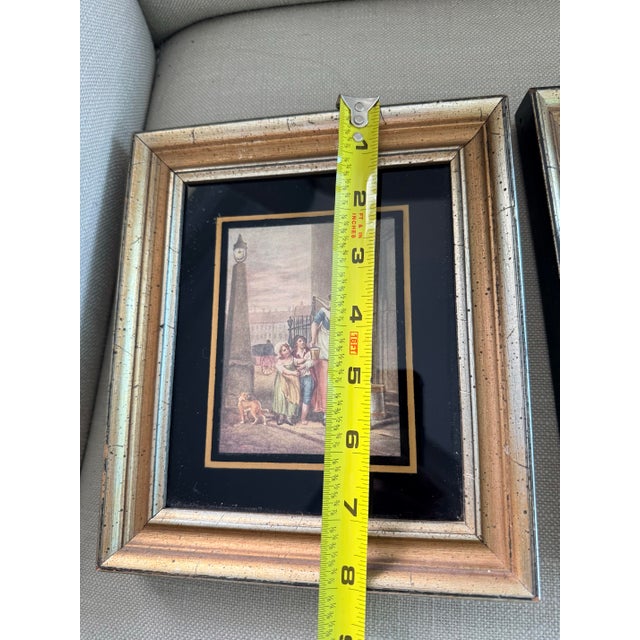 Victorian Two Victorian Maiden Lithographs Framed For Sale - Image 3 of 5