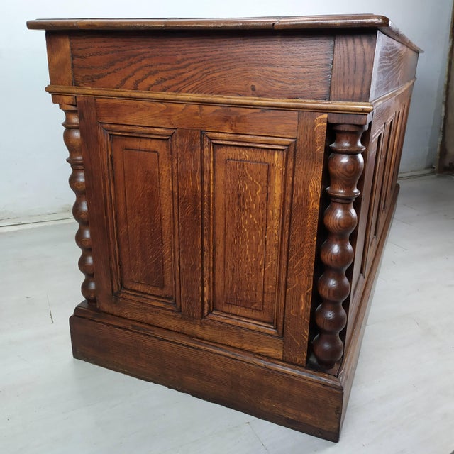 Wood Trade Bench with Oak Drawers For Sale - Image 7 of 18
