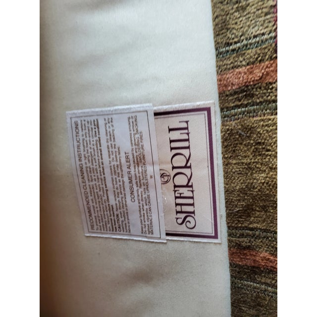Sherrill Overstuffed Chairs With Ottoman - 3 Pieces For Sale - Image 10 of 10