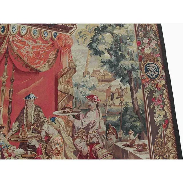 1990s 1990s French Tapestry Recreation “The Collation” For Sale - Image 5 of 10