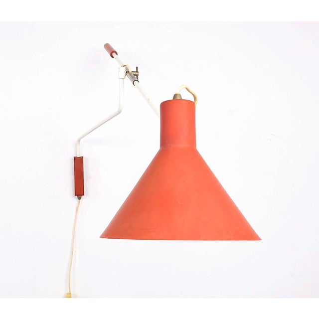 1950s Anvia 7056 Balance Wall Lamp from J.J.M. Hoogervorst, 1950s For Sale - Image 5 of 12