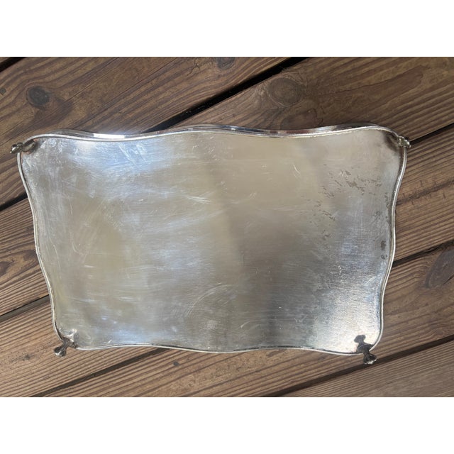 Sheffield Silver Plate Reticulated Gallery Tray For Sale - Image 9 of 9