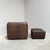 Brown Set of DS-47 Lounge Chair and Ottoman in Buffalo Leather from de Sede, Switzerland, 1990s For Sale - Image 8 of 9