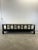 Chinoiserie Ming Inspired Black Lacquer Sofa With Vintage Upholstery For Sale - Image 11 of 12