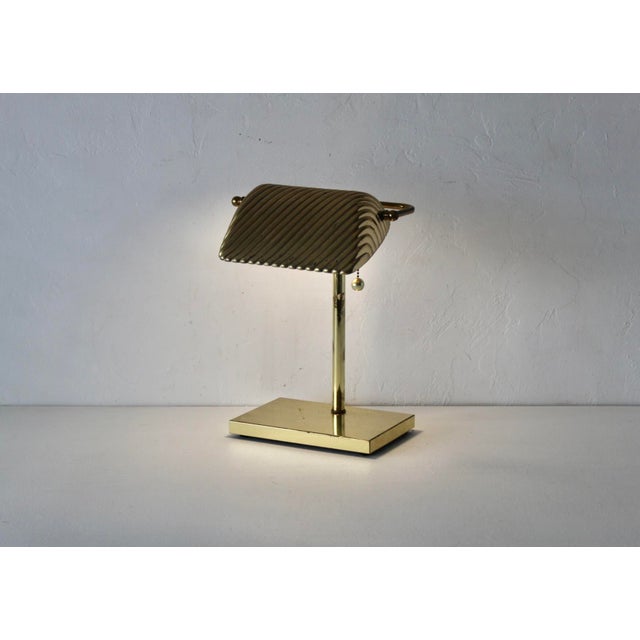 Modern Vintage George Kovacs Brass Bankers Piano Desk Lamp For Sale - Image 3 of 18