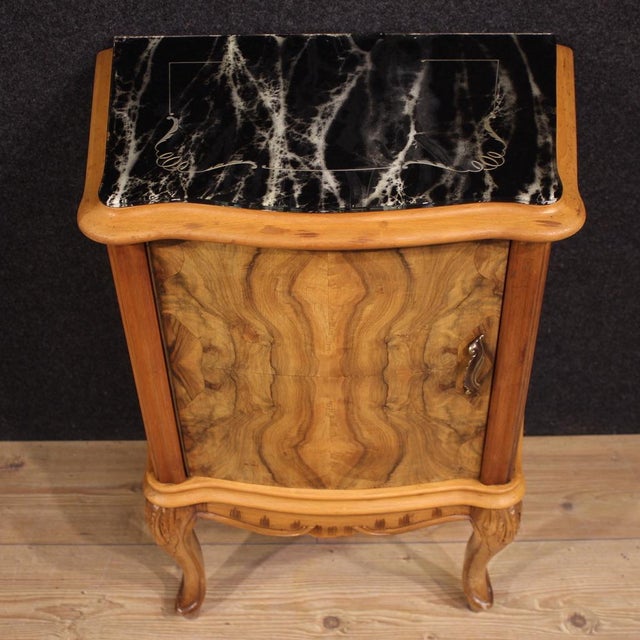 Vintage Italian Bedside Tables, 1950, Set of 2 For Sale - Image 4 of 14