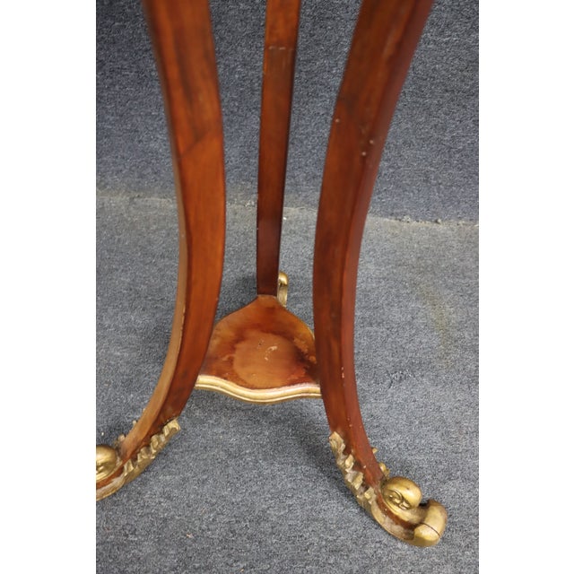Pair of Hollywood Regency Mahogany Swan Jardinières / Planters For Sale - Image 10 of 14