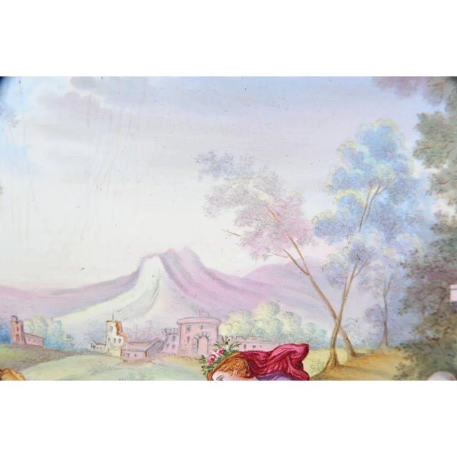 19th Century French Painted Porcelain Plaque For Sale - Image 5 of 9