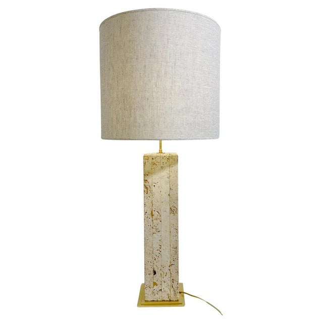 Vintage Italian Travertine Lamp For Sale - Image 10 of 10